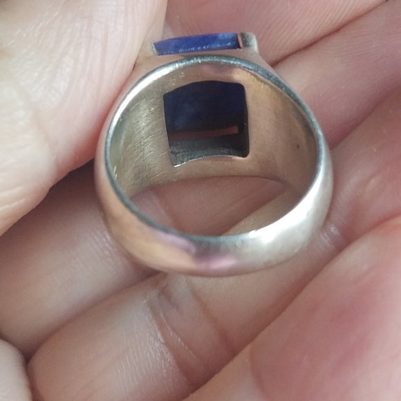 Mexico Lapis 925 Silver Ring - Picture 5 of 10